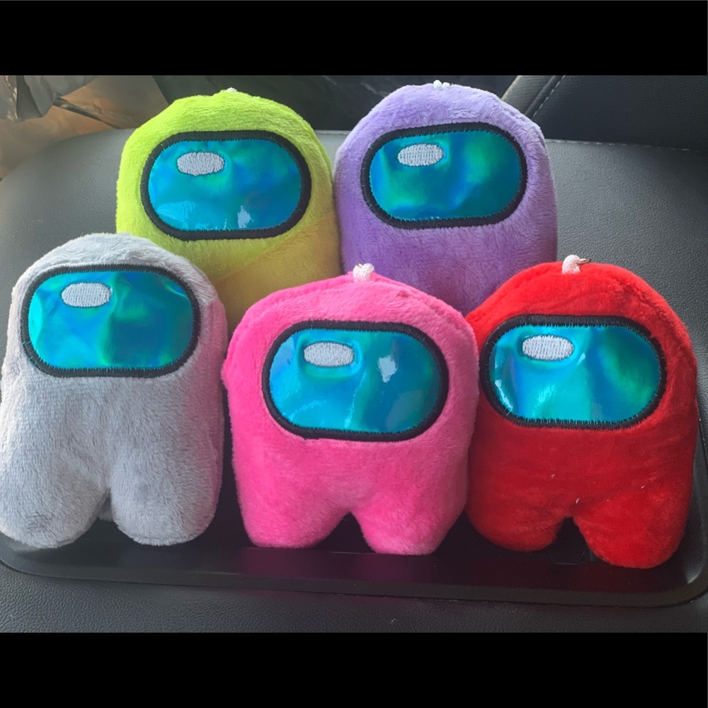 Among us tiny keychain plushies